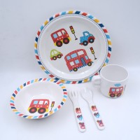 Chinese Factory Supply Melamine Dinnerware Set,Food Grade Kids Eating Set,Unbreakable Melamine Toddler Set