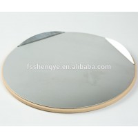 Cordierite pizza stone with aluminum plate for oven and grill BBQ bakeware